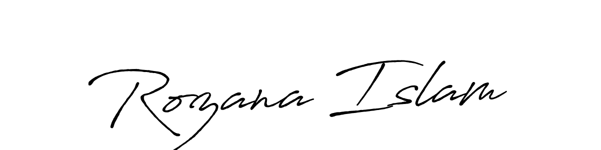 Make a beautiful signature design for name Rozana Islam. Use this online signature maker to create a handwritten signature for free. Rozana Islam signature style 7 images and pictures png