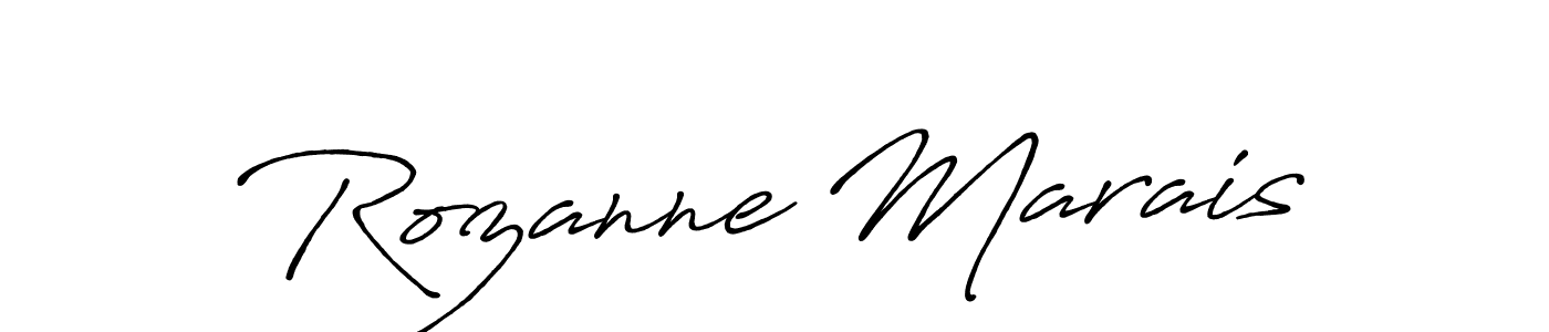 Design your own signature with our free online signature maker. With this signature software, you can create a handwritten (Antro_Vectra_Bolder) signature for name Rozanne Marais. Rozanne Marais signature style 7 images and pictures png