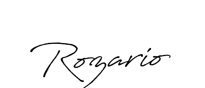 Use a signature maker to create a handwritten signature online. With this signature software, you can design (Antro_Vectra_Bolder) your own signature for name Rozario. Rozario signature style 7 images and pictures png