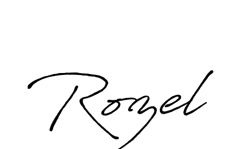 Best and Professional Signature Style for Rozel. Antro_Vectra_Bolder Best Signature Style Collection. Rozel signature style 7 images and pictures png