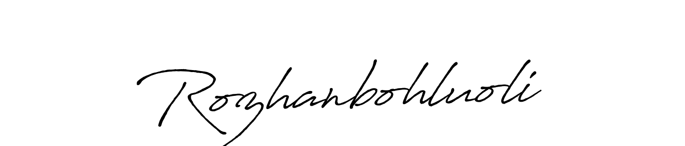 Make a beautiful signature design for name Rozhanbohluoli. Use this online signature maker to create a handwritten signature for free. Rozhanbohluoli signature style 7 images and pictures png