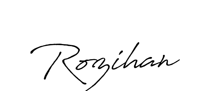 It looks lik you need a new signature style for name Rozihan. Design unique handwritten (Antro_Vectra_Bolder) signature with our free signature maker in just a few clicks. Rozihan signature style 7 images and pictures png