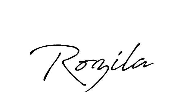Make a beautiful signature design for name Rozila. Use this online signature maker to create a handwritten signature for free. Rozila signature style 7 images and pictures png