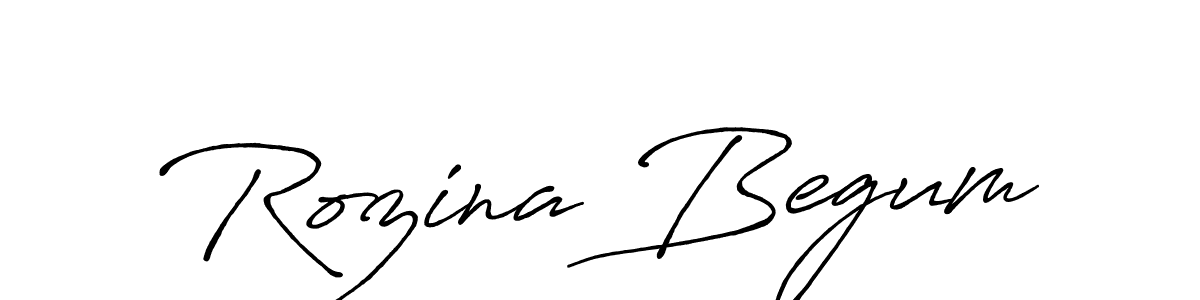 Make a beautiful signature design for name Rozina Begum. Use this online signature maker to create a handwritten signature for free. Rozina Begum signature style 7 images and pictures png