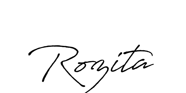 It looks lik you need a new signature style for name Rozita. Design unique handwritten (Antro_Vectra_Bolder) signature with our free signature maker in just a few clicks. Rozita signature style 7 images and pictures png