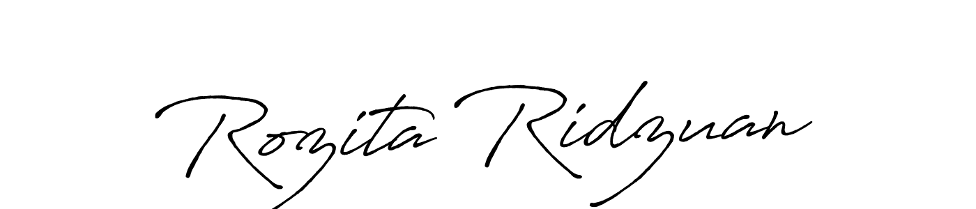 This is the best signature style for the Rozita Ridzuan name. Also you like these signature font (Antro_Vectra_Bolder). Mix name signature. Rozita Ridzuan signature style 7 images and pictures png