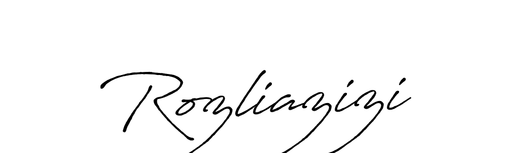 Also You can easily find your signature by using the search form. We will create Rozliazizi name handwritten signature images for you free of cost using Antro_Vectra_Bolder sign style. Rozliazizi signature style 7 images and pictures png