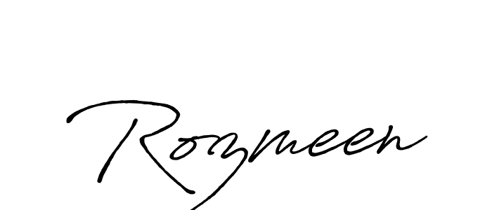 Antro_Vectra_Bolder is a professional signature style that is perfect for those who want to add a touch of class to their signature. It is also a great choice for those who want to make their signature more unique. Get Rozmeen name to fancy signature for free. Rozmeen signature style 7 images and pictures png