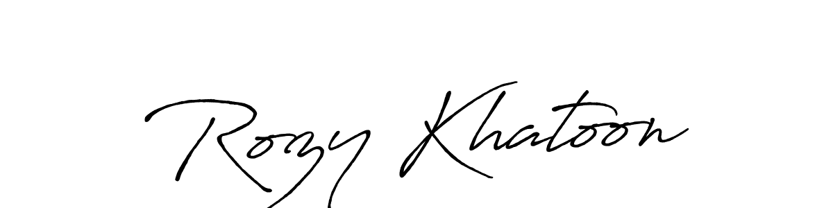 Also You can easily find your signature by using the search form. We will create Rozy Khatoon name handwritten signature images for you free of cost using Antro_Vectra_Bolder sign style. Rozy Khatoon signature style 7 images and pictures png