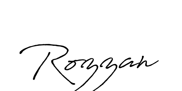 Also we have Rozzan name is the best signature style. Create professional handwritten signature collection using Antro_Vectra_Bolder autograph style. Rozzan signature style 7 images and pictures png