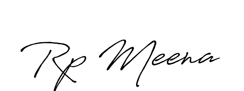 Design your own signature with our free online signature maker. With this signature software, you can create a handwritten (Antro_Vectra_Bolder) signature for name Rp Meena. Rp Meena signature style 7 images and pictures png