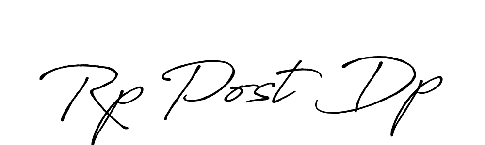 Create a beautiful signature design for name Rp Post Dp. With this signature (Antro_Vectra_Bolder) fonts, you can make a handwritten signature for free. Rp Post Dp signature style 7 images and pictures png