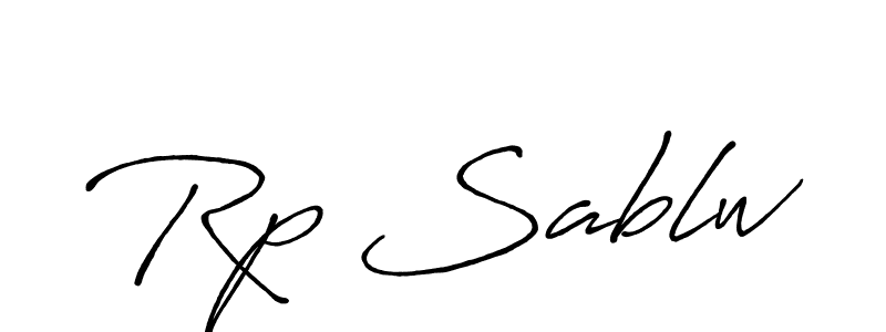 Also we have Rp Sablw name is the best signature style. Create professional handwritten signature collection using Antro_Vectra_Bolder autograph style. Rp Sablw signature style 7 images and pictures png