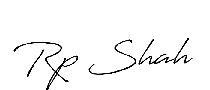 Create a beautiful signature design for name Rp Shah. With this signature (Antro_Vectra_Bolder) fonts, you can make a handwritten signature for free. Rp Shah signature style 7 images and pictures png