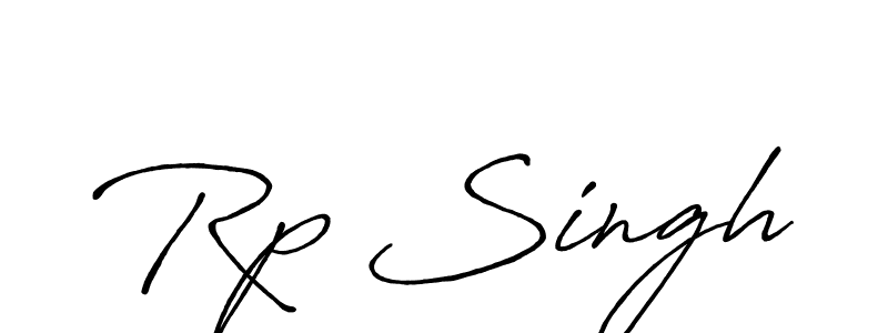 How to make Rp Singh signature? Antro_Vectra_Bolder is a professional autograph style. Create handwritten signature for Rp Singh name. Rp Singh signature style 7 images and pictures png