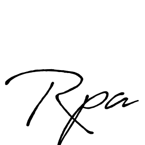 How to make Rpa name signature. Use Antro_Vectra_Bolder style for creating short signs online. This is the latest handwritten sign. Rpa signature style 7 images and pictures png