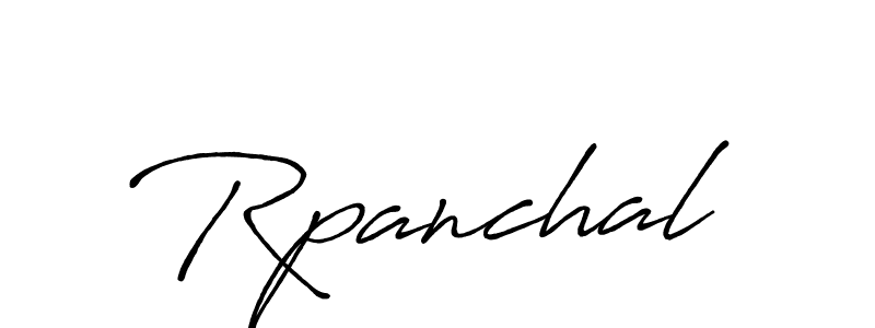 Use a signature maker to create a handwritten signature online. With this signature software, you can design (Antro_Vectra_Bolder) your own signature for name Rpanchal. Rpanchal signature style 7 images and pictures png