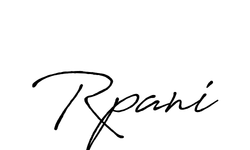 Make a beautiful signature design for name Rpani. With this signature (Antro_Vectra_Bolder) style, you can create a handwritten signature for free. Rpani signature style 7 images and pictures png