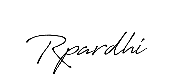 How to make Rpardhi signature? Antro_Vectra_Bolder is a professional autograph style. Create handwritten signature for Rpardhi name. Rpardhi signature style 7 images and pictures png