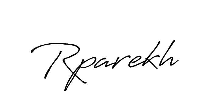 How to make Rparekh signature? Antro_Vectra_Bolder is a professional autograph style. Create handwritten signature for Rparekh name. Rparekh signature style 7 images and pictures png