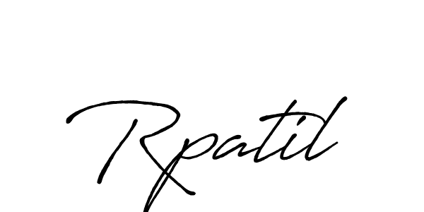 Use a signature maker to create a handwritten signature online. With this signature software, you can design (Antro_Vectra_Bolder) your own signature for name Rpatil. Rpatil signature style 7 images and pictures png