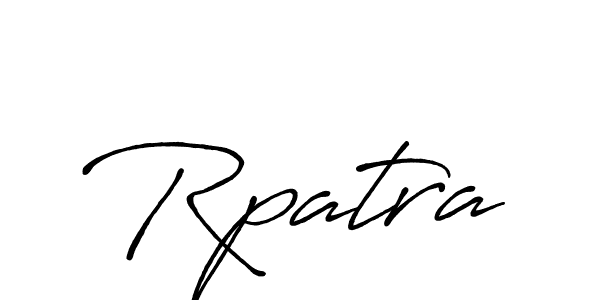 Rpatra stylish signature style. Best Handwritten Sign (Antro_Vectra_Bolder) for my name. Handwritten Signature Collection Ideas for my name Rpatra. Rpatra signature style 7 images and pictures png