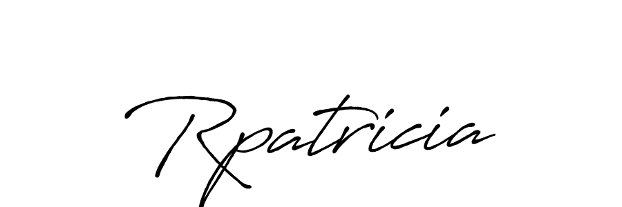 Create a beautiful signature design for name Rpatricia. With this signature (Antro_Vectra_Bolder) fonts, you can make a handwritten signature for free. Rpatricia signature style 7 images and pictures png