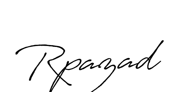 Rpazad stylish signature style. Best Handwritten Sign (Antro_Vectra_Bolder) for my name. Handwritten Signature Collection Ideas for my name Rpazad. Rpazad signature style 7 images and pictures png