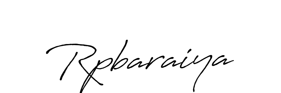 How to make Rpbaraiya name signature. Use Antro_Vectra_Bolder style for creating short signs online. This is the latest handwritten sign. Rpbaraiya signature style 7 images and pictures png