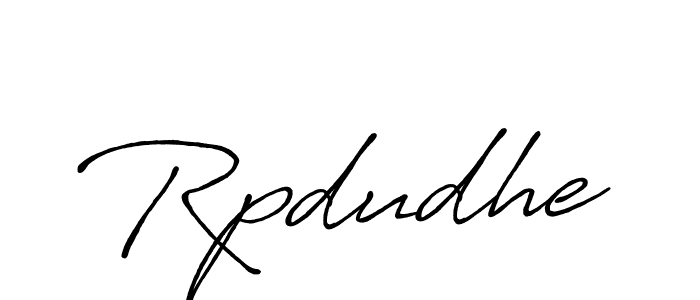 It looks lik you need a new signature style for name Rpdudhe. Design unique handwritten (Antro_Vectra_Bolder) signature with our free signature maker in just a few clicks. Rpdudhe signature style 7 images and pictures png