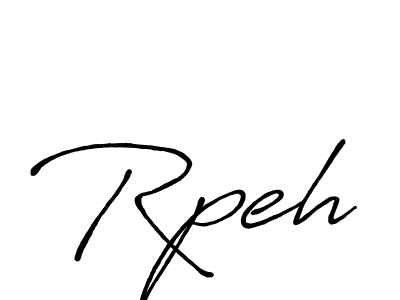 Use a signature maker to create a handwritten signature online. With this signature software, you can design (Antro_Vectra_Bolder) your own signature for name Rpeh. Rpeh signature style 7 images and pictures png