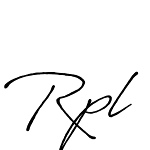 Create a beautiful signature design for name Rpl. With this signature (Antro_Vectra_Bolder) fonts, you can make a handwritten signature for free. Rpl signature style 7 images and pictures png