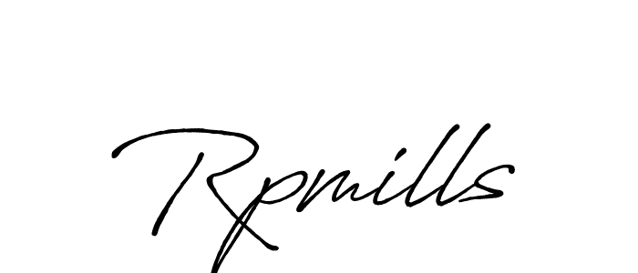 Create a beautiful signature design for name Rpmills. With this signature (Antro_Vectra_Bolder) fonts, you can make a handwritten signature for free. Rpmills signature style 7 images and pictures png