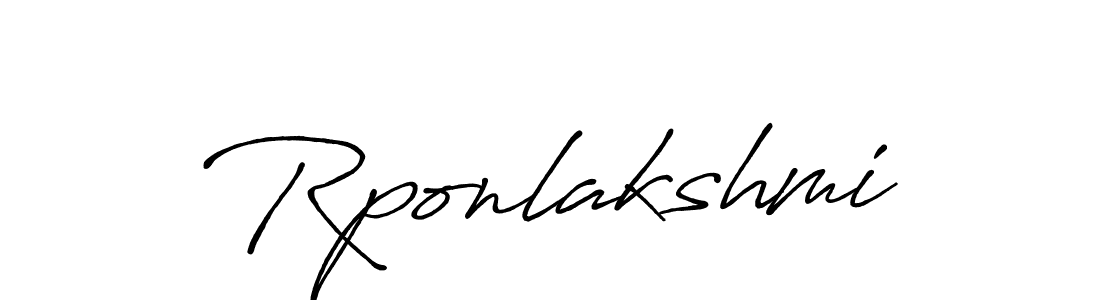 Design your own signature with our free online signature maker. With this signature software, you can create a handwritten (Antro_Vectra_Bolder) signature for name Rponlakshmi. Rponlakshmi signature style 7 images and pictures png