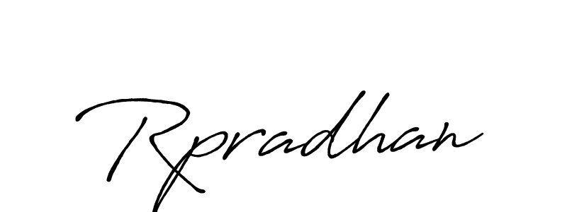 How to make Rpradhan signature? Antro_Vectra_Bolder is a professional autograph style. Create handwritten signature for Rpradhan name. Rpradhan signature style 7 images and pictures png