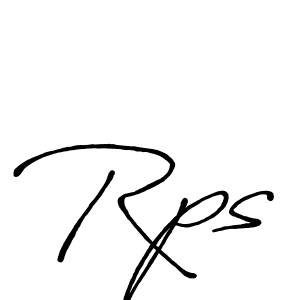 How to make Rps name signature. Use Antro_Vectra_Bolder style for creating short signs online. This is the latest handwritten sign. Rps signature style 7 images and pictures png