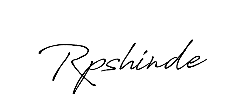 Rpshinde stylish signature style. Best Handwritten Sign (Antro_Vectra_Bolder) for my name. Handwritten Signature Collection Ideas for my name Rpshinde. Rpshinde signature style 7 images and pictures png