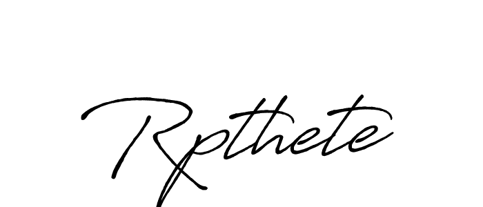 Design your own signature with our free online signature maker. With this signature software, you can create a handwritten (Antro_Vectra_Bolder) signature for name Rpthete. Rpthete signature style 7 images and pictures png