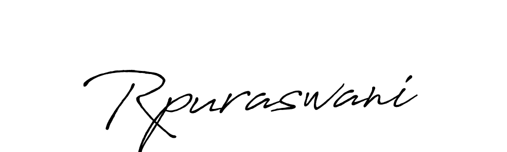 Also we have Rpuraswani name is the best signature style. Create professional handwritten signature collection using Antro_Vectra_Bolder autograph style. Rpuraswani signature style 7 images and pictures png