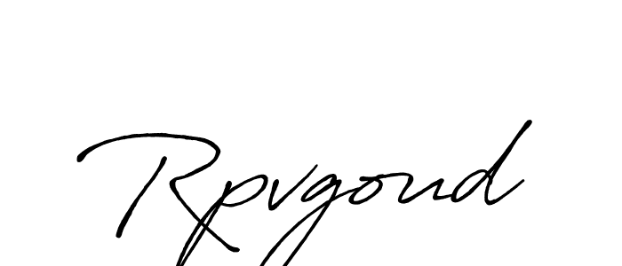 Design your own signature with our free online signature maker. With this signature software, you can create a handwritten (Antro_Vectra_Bolder) signature for name Rpvgoud. Rpvgoud signature style 7 images and pictures png