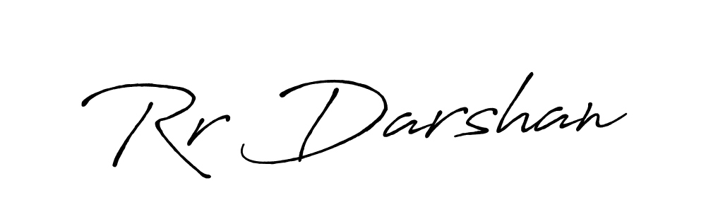 How to make Rr Darshan signature? Antro_Vectra_Bolder is a professional autograph style. Create handwritten signature for Rr Darshan name. Rr Darshan signature style 7 images and pictures png
