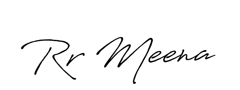 You should practise on your own different ways (Antro_Vectra_Bolder) to write your name (Rr Meena) in signature. don't let someone else do it for you. Rr Meena signature style 7 images and pictures png