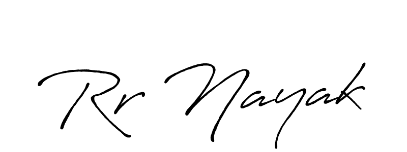 Use a signature maker to create a handwritten signature online. With this signature software, you can design (Antro_Vectra_Bolder) your own signature for name Rr Nayak. Rr Nayak signature style 7 images and pictures png