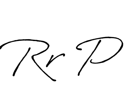 How to make Rr P name signature. Use Antro_Vectra_Bolder style for creating short signs online. This is the latest handwritten sign. Rr P signature style 7 images and pictures png