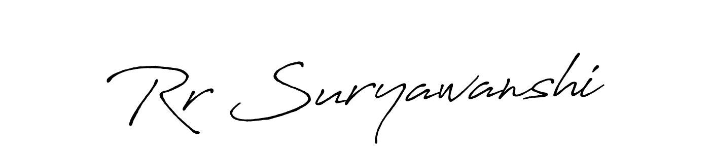 Make a beautiful signature design for name Rr Suryawanshi. Use this online signature maker to create a handwritten signature for free. Rr Suryawanshi signature style 7 images and pictures png