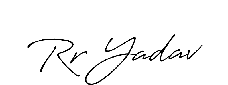 You should practise on your own different ways (Antro_Vectra_Bolder) to write your name (Rr Yadav) in signature. don't let someone else do it for you. Rr Yadav signature style 7 images and pictures png
