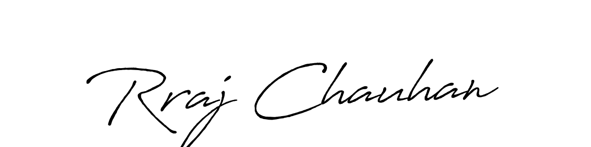 It looks lik you need a new signature style for name Rraj Chauhan. Design unique handwritten (Antro_Vectra_Bolder) signature with our free signature maker in just a few clicks. Rraj Chauhan signature style 7 images and pictures png