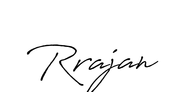 Make a beautiful signature design for name Rrajan. With this signature (Antro_Vectra_Bolder) style, you can create a handwritten signature for free. Rrajan signature style 7 images and pictures png