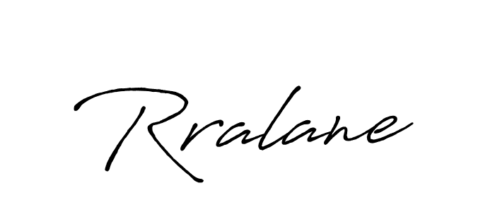 The best way (Antro_Vectra_Bolder) to make a short signature is to pick only two or three words in your name. The name Rralane include a total of six letters. For converting this name. Rralane signature style 7 images and pictures png