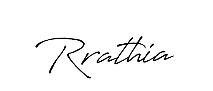 Create a beautiful signature design for name Rrathia. With this signature (Antro_Vectra_Bolder) fonts, you can make a handwritten signature for free. Rrathia signature style 7 images and pictures png